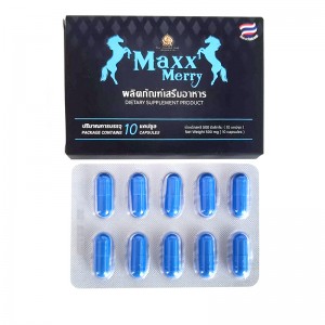 Maxx Merry OEM Sex Delay Capsule Factory Blue Prolong Time Formula