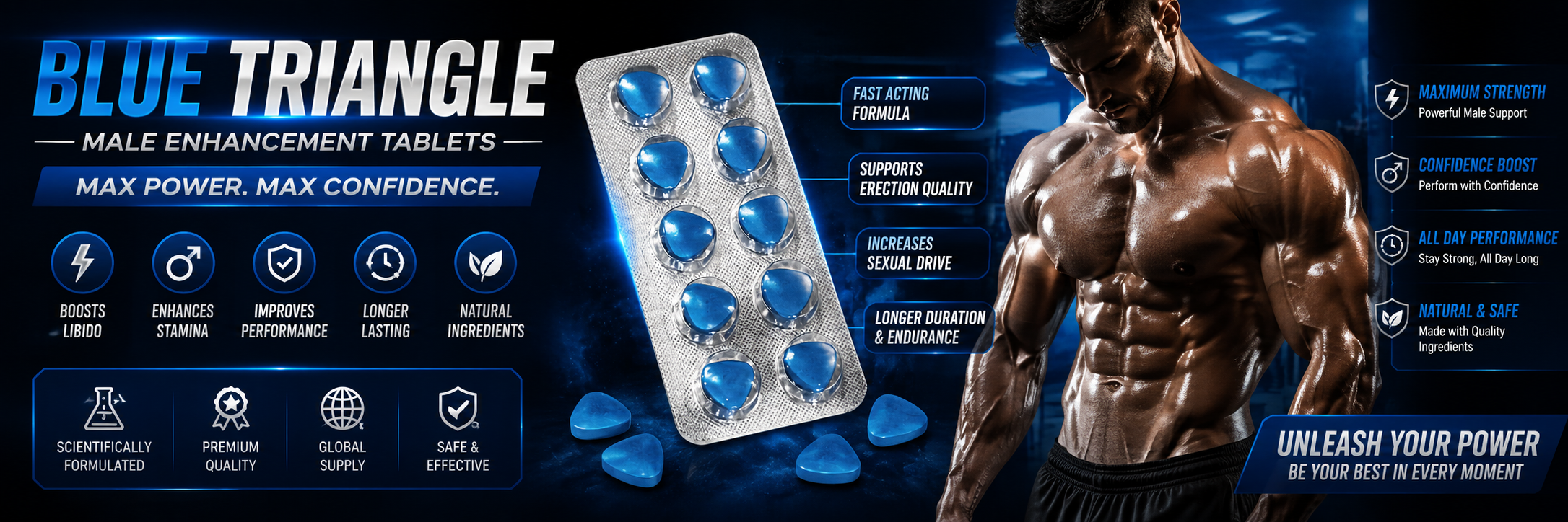 Blue Triangle Male Enhancement Tablets
