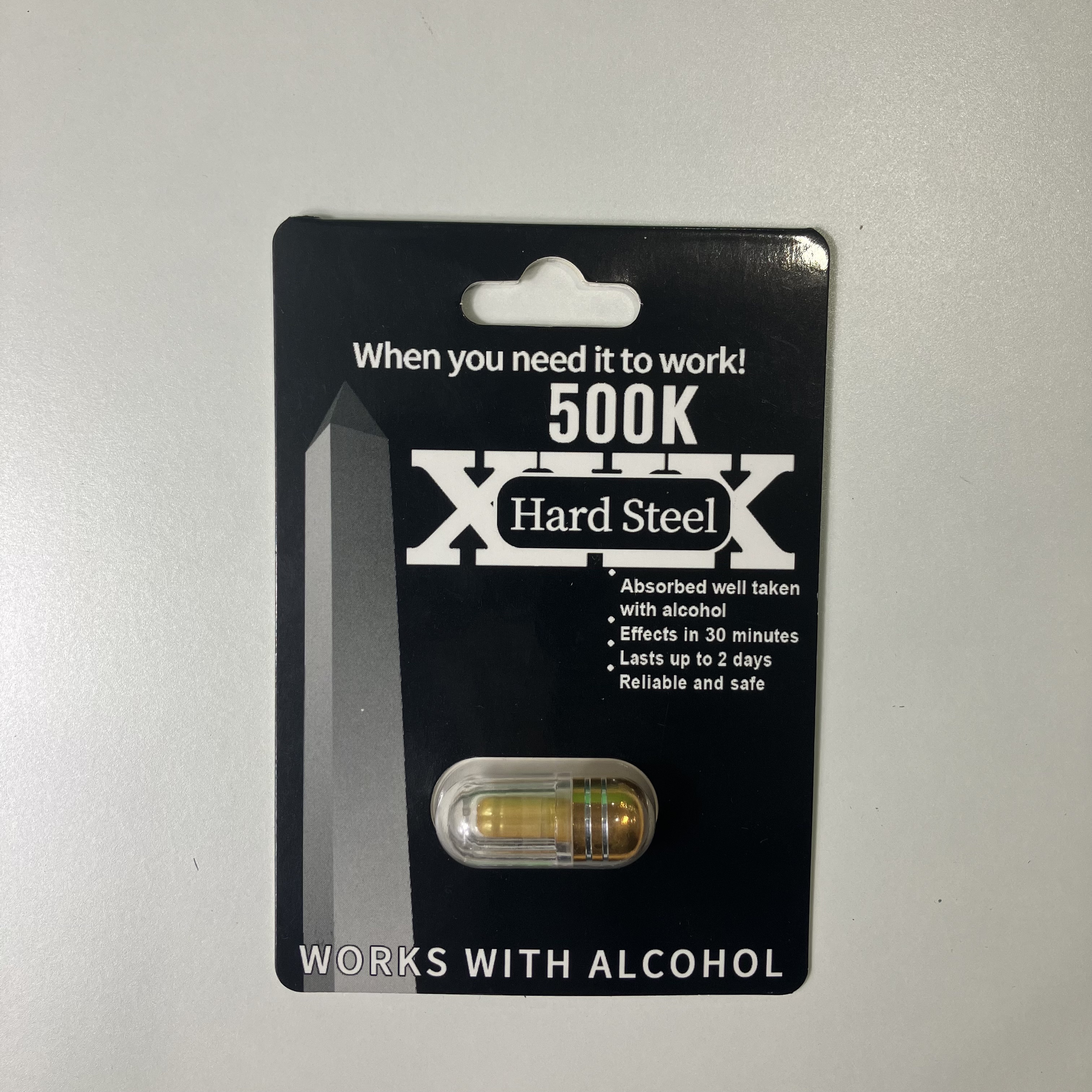 Hardsteel 500K Male Sex Pill Cards Blister Packaging Gives You Every Option On Customization