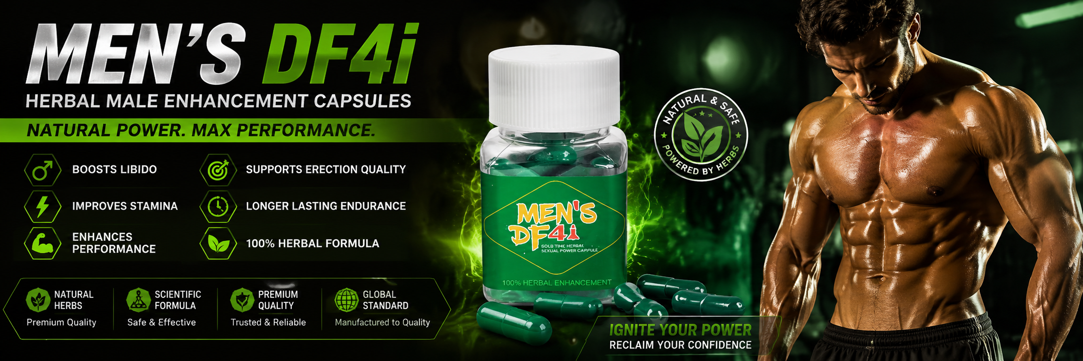 MEN'S DF4i Herbal Male Enhancement Capsules