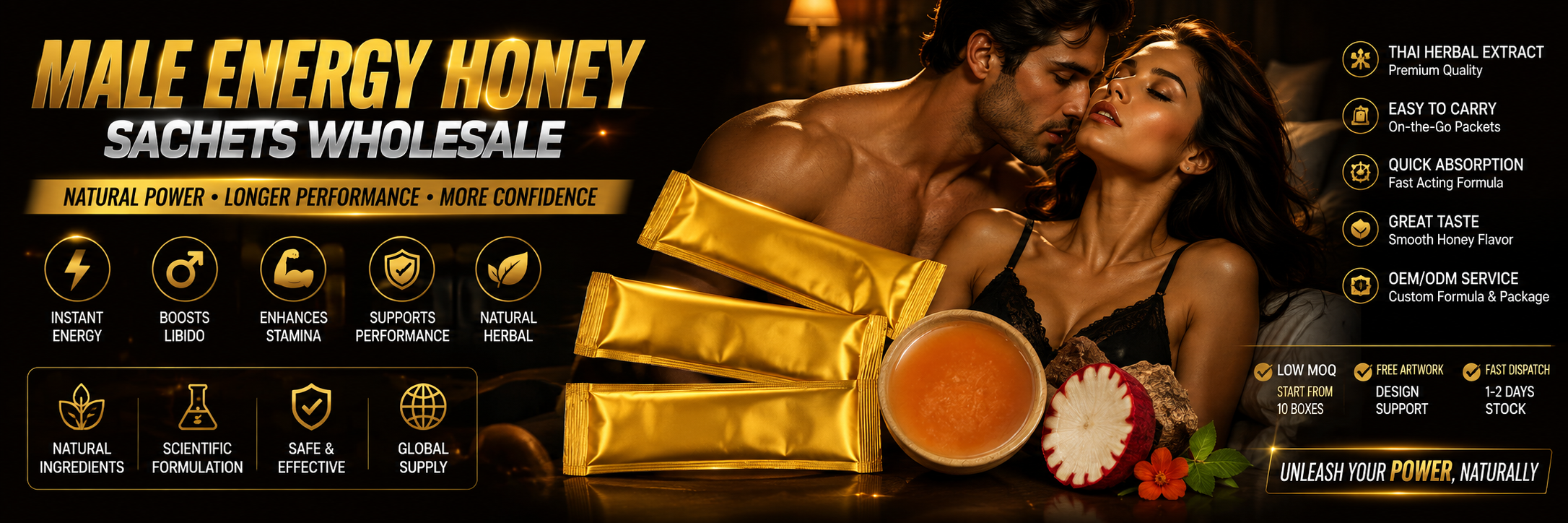 Male Energy Honey Sachet 1