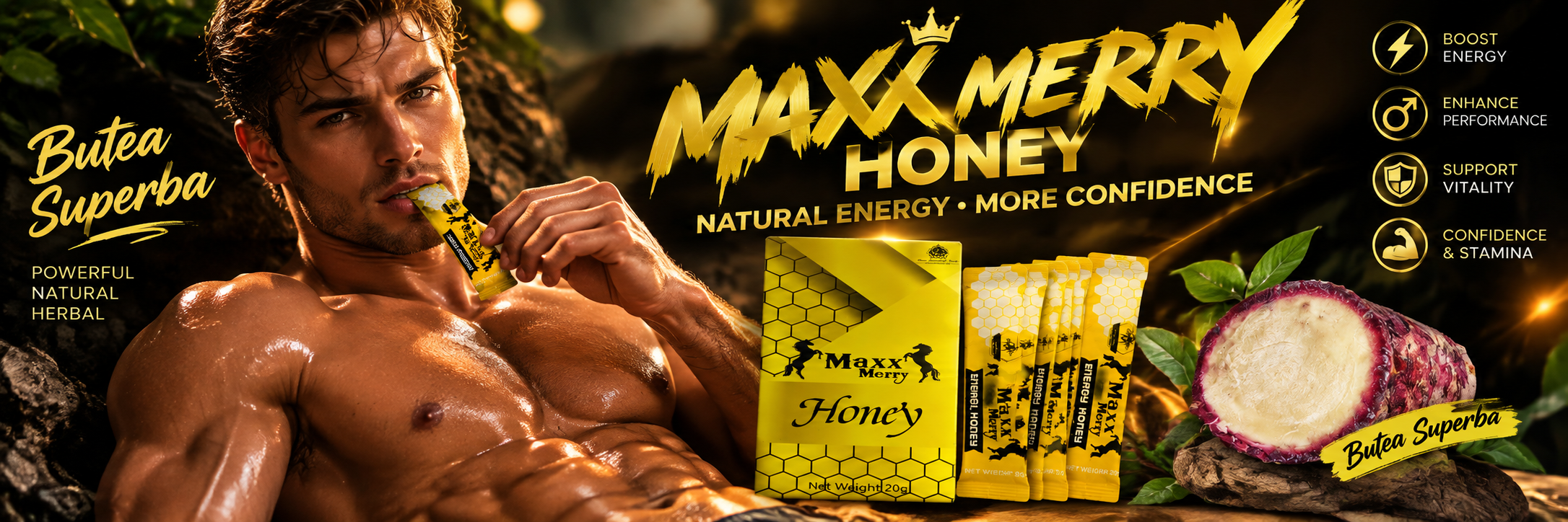 Maxx Merry Energy Support Honey for Men