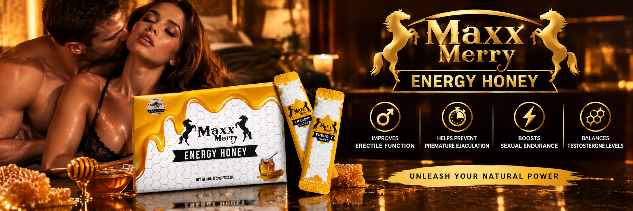 Maxx Merry Herbal Male Enhancement Honey Sachets