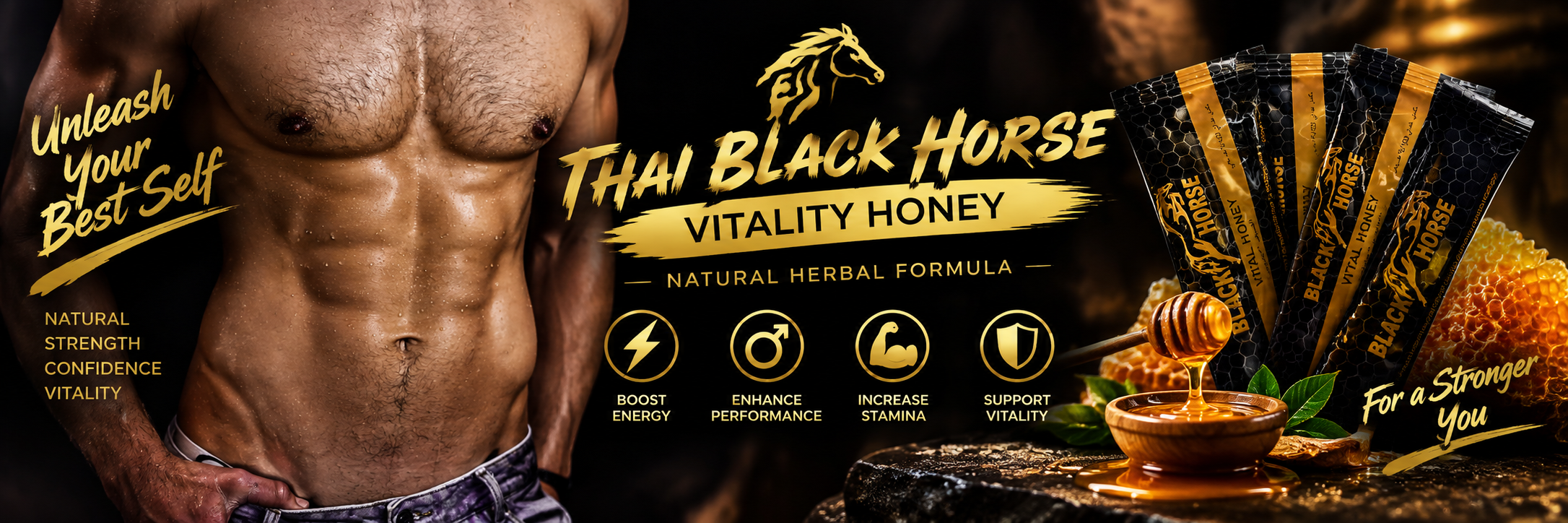 Thai Black Horse Vitality Honey