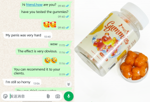 Stamina Boost Peach Flavor Sex Gummies for Men ED & Fast Release